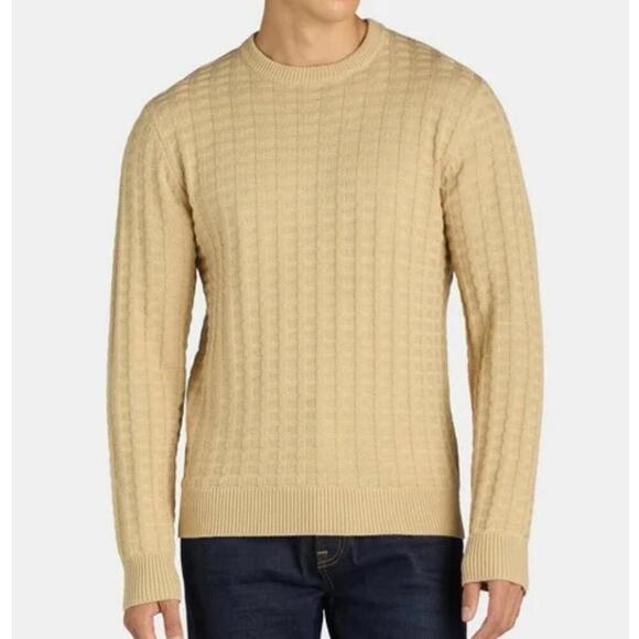 Other - Tribekka 44 Men's Oatmeal/TanTextured Crewneck Sweater, Sizes XXL